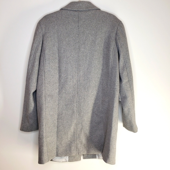 Haute Edition Wool Blend Single Breasted Pea Coat - Picture 6 of 7